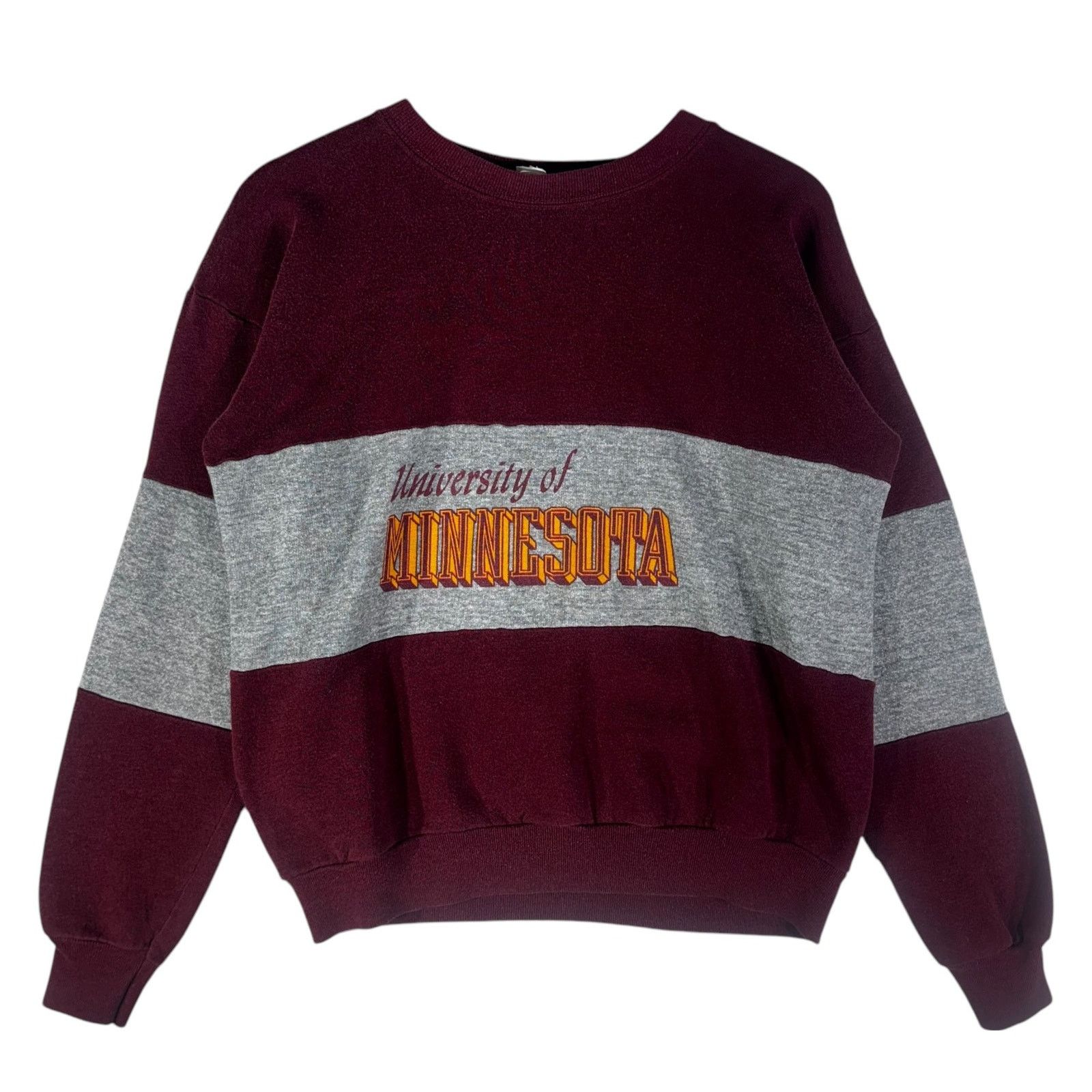 Vintage Vintage University Of Minnesota Spellout Crewneck 90s Size US L / EU 52-54 / 3 - 1 Thumbnail