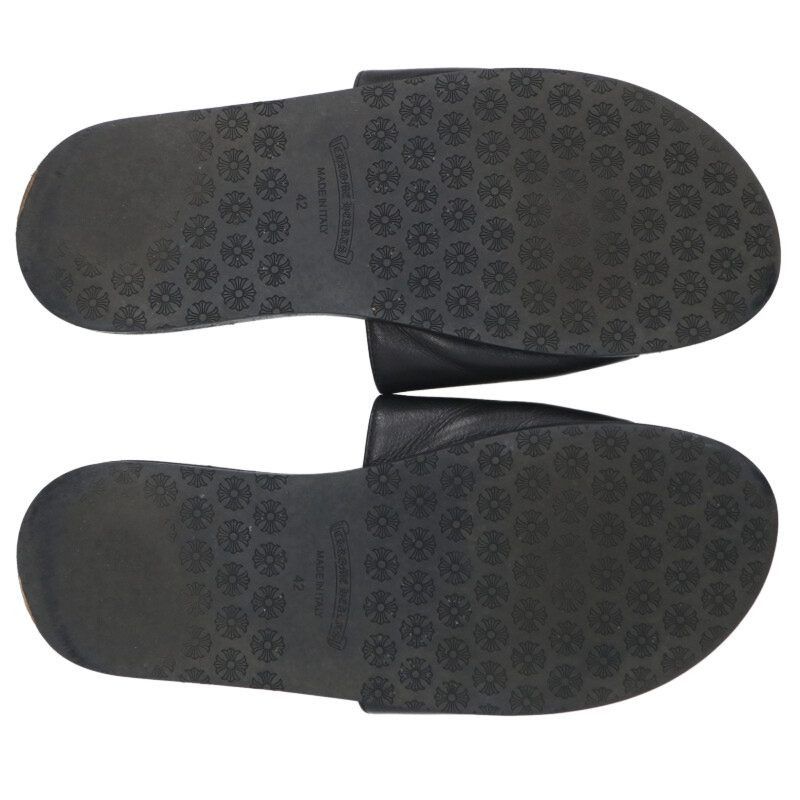 Chrome Hearts Chrome Hearts Plus Leather Slides Size US 9 / EU 42 - 4 Thumbnail