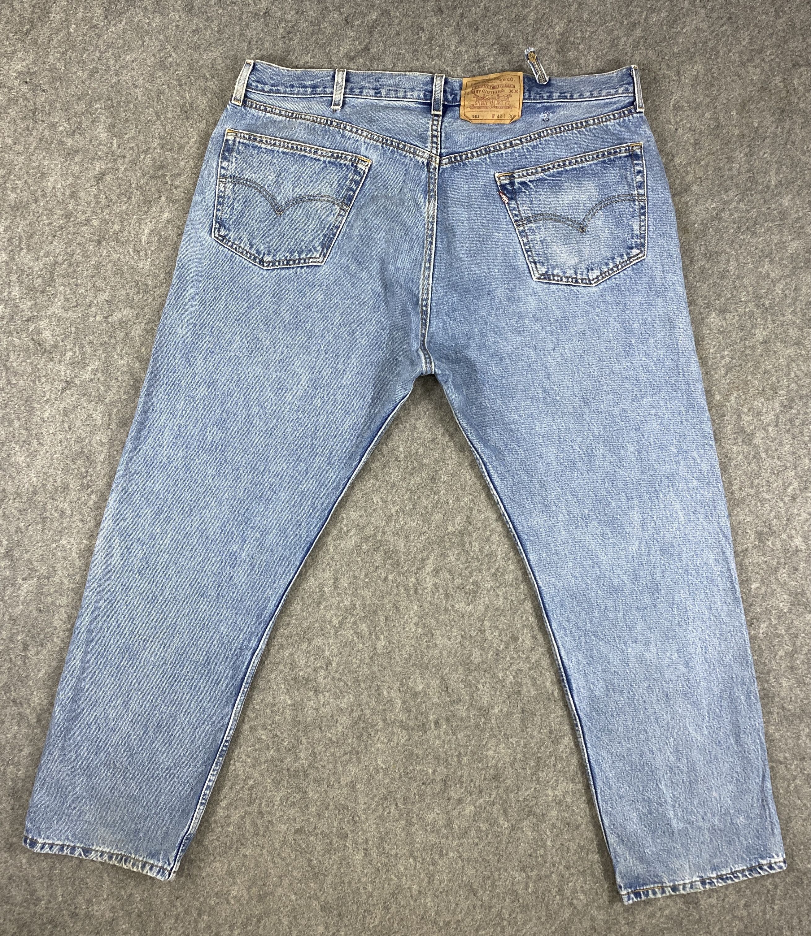 Japanese Brand Blue Wash Vintage Levi's 501 Jeans 41x30 Denim -JN2276 Size US 41 - 2 Thumbnail