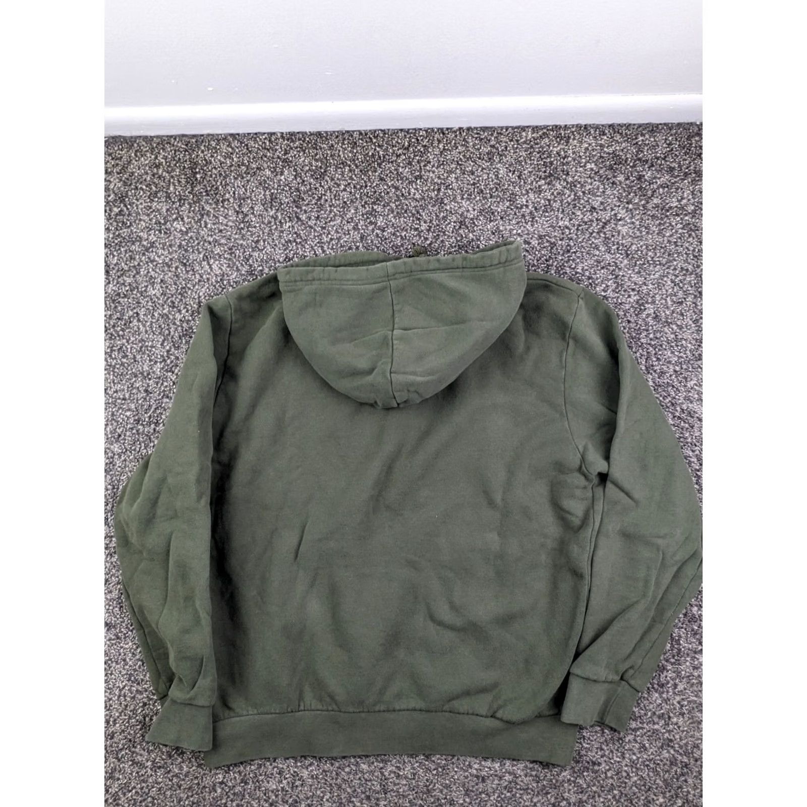 Suspicious Antwerp Hoodie Green Cotton Embroidered Skull Mens 1XL Sweatshirt, Men's — image 6 of 6