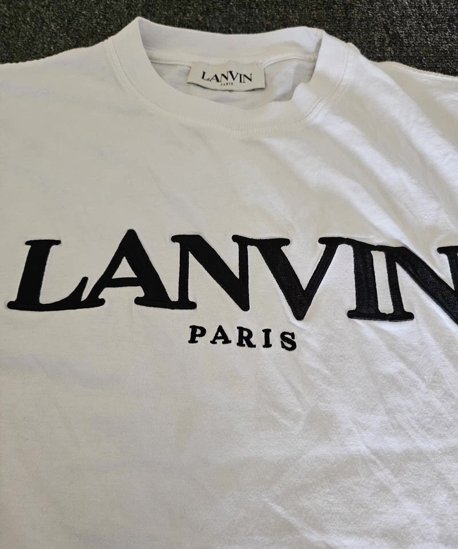 Lanvin Lanvin White Embroidered Short Sleeve T-shirt Size US S / EU 44-46 / 1 - 2 Thumbnail