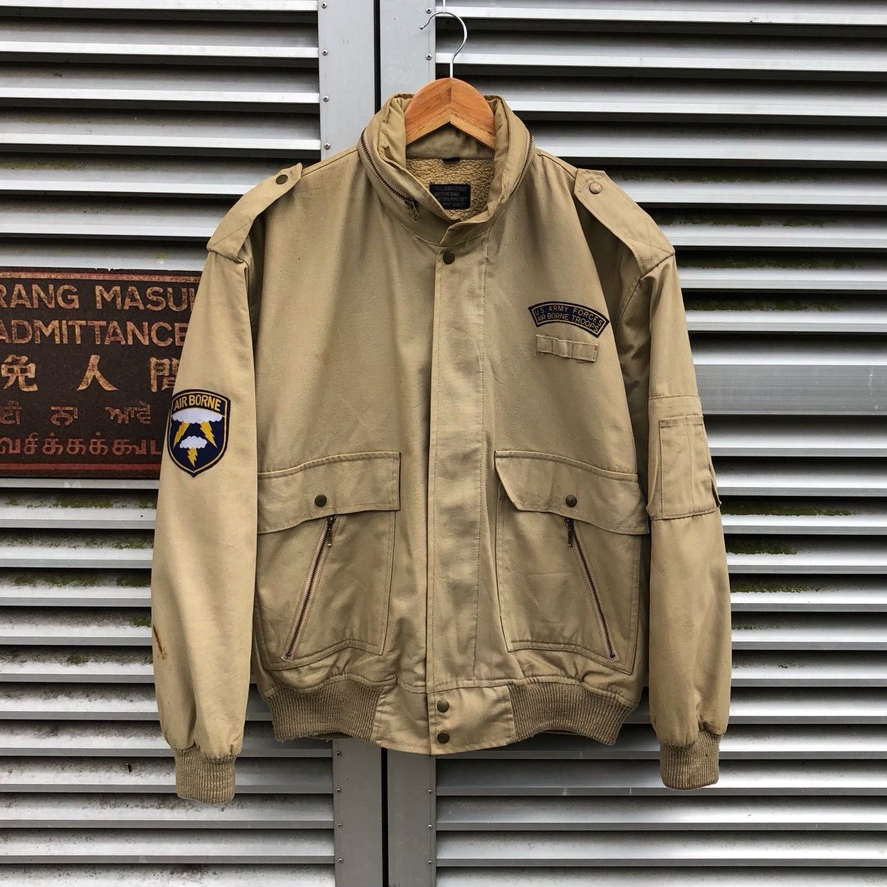 Giorgio Armani × Vintage Archive 80s Armani Jeans military bomber