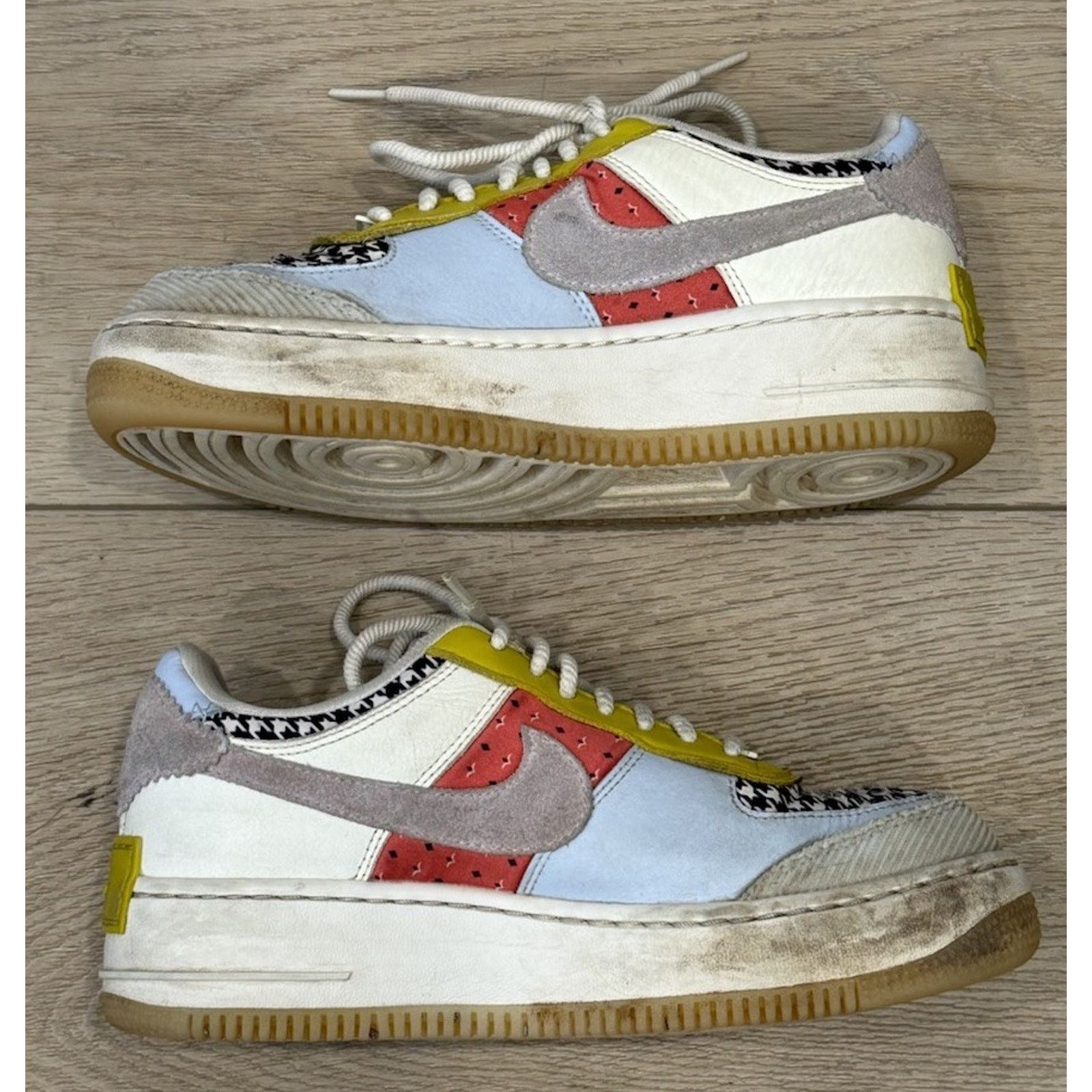 Nike Nike Air Force 1 Shadow “Patchwork” Women’s 7.5 Pre-loved Size US 7.5 / IT 37.5 - 3 Thumbnail