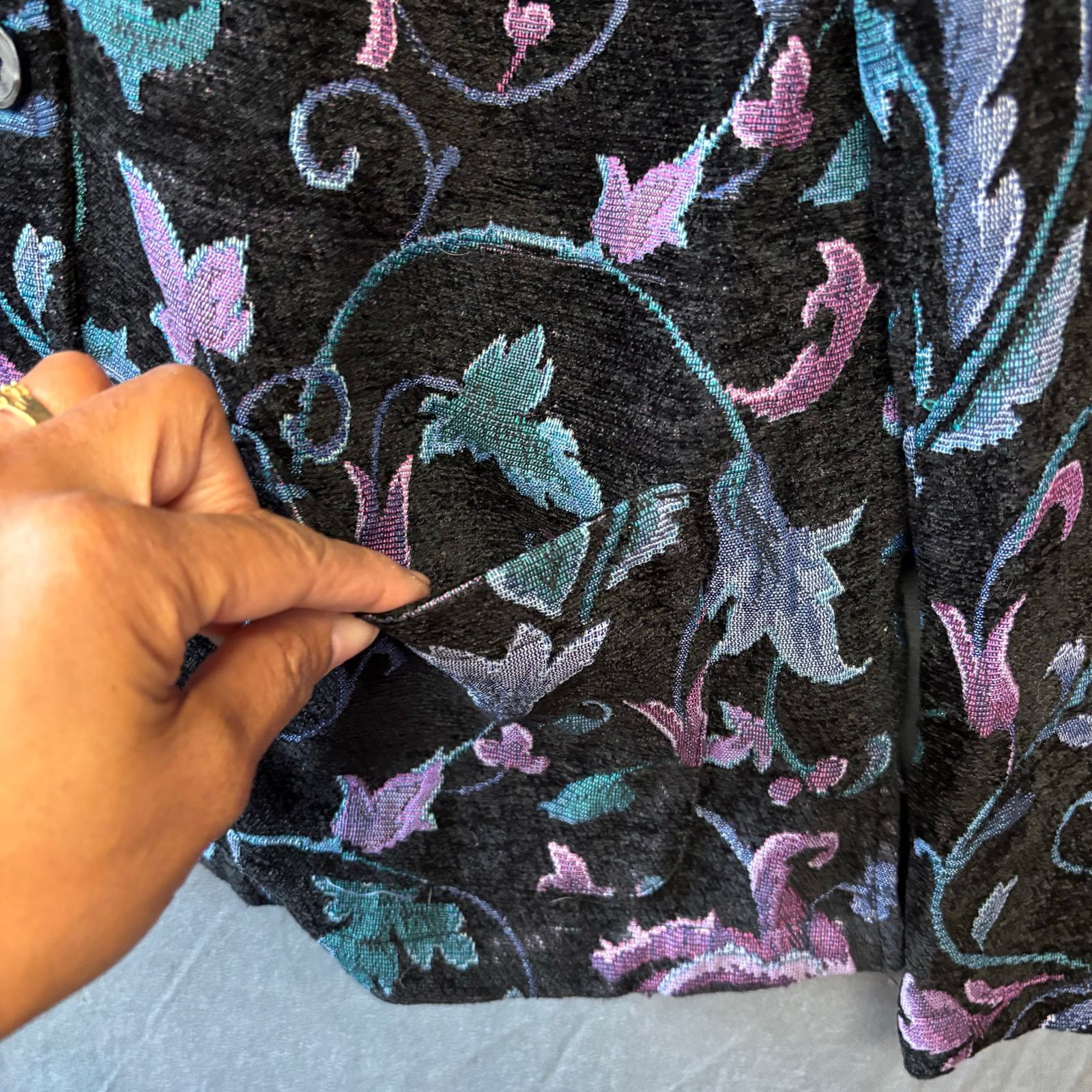 Other Appleseed's Tapestry Blazer Sz 12 Damask Floral Granny Size XL / US 12-14 / IT 48-50 - 11 Thumbnail