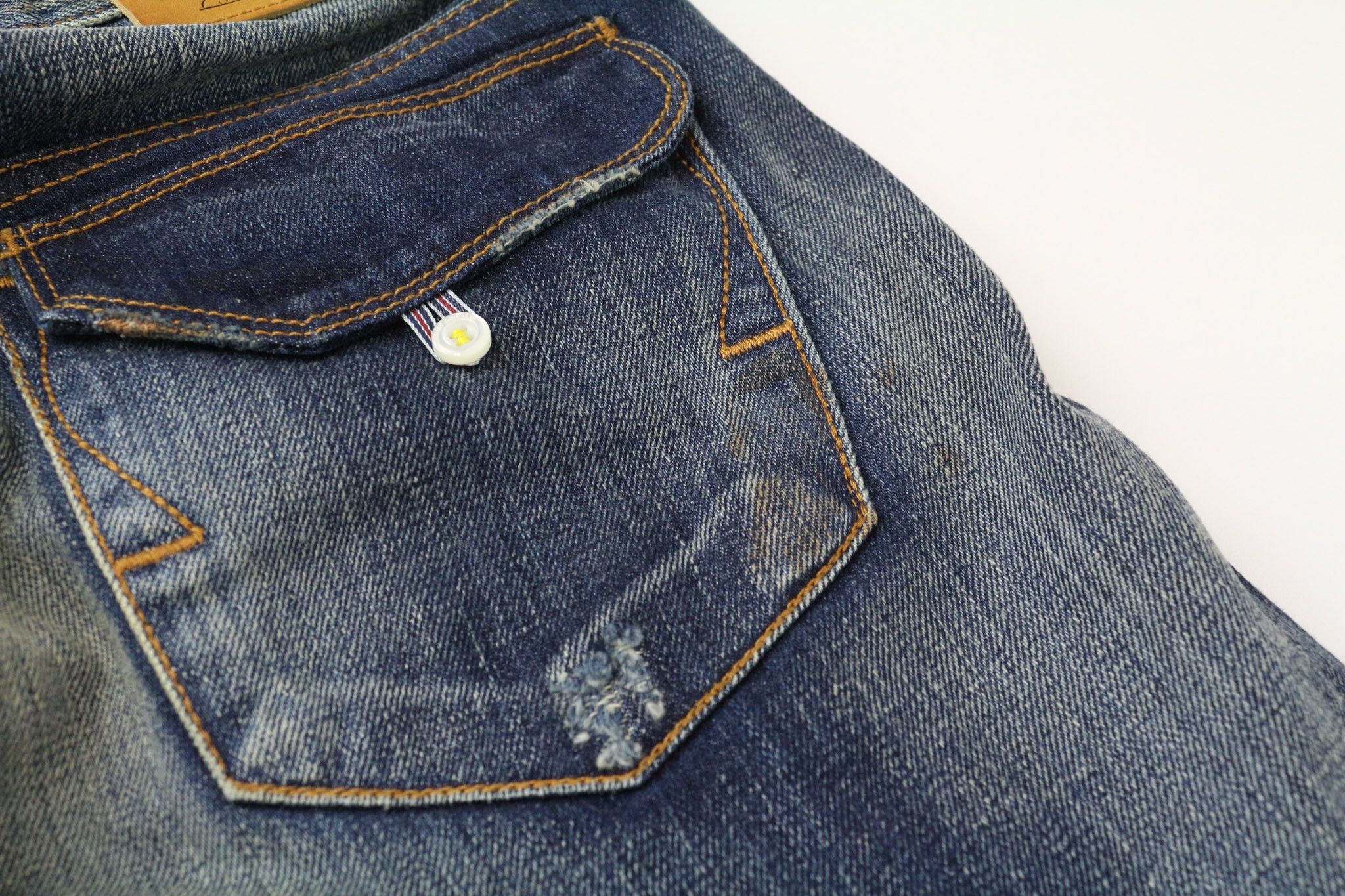 Takeshy Kurosawa W32 Slim Blue Cotton Distressed Wash Jeans 75368 Size US 32 / EU 48 - 9 Thumbnail