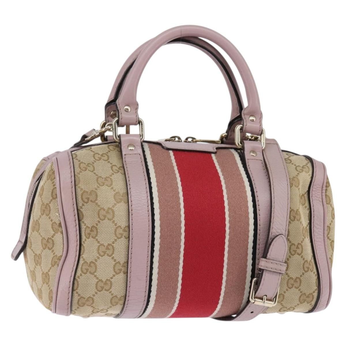 Gucci Gucci Vintage Web Boston Bag GG Canvas Size ONE SIZE - 1 Thumbnail