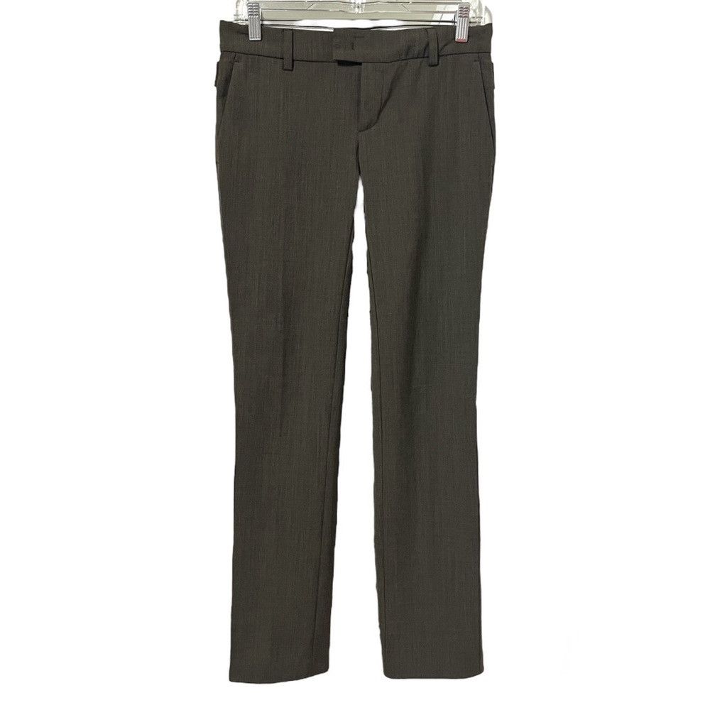 image of See By Chloe Taupe Wool Blend Pants Size 2 in Grey, Women's