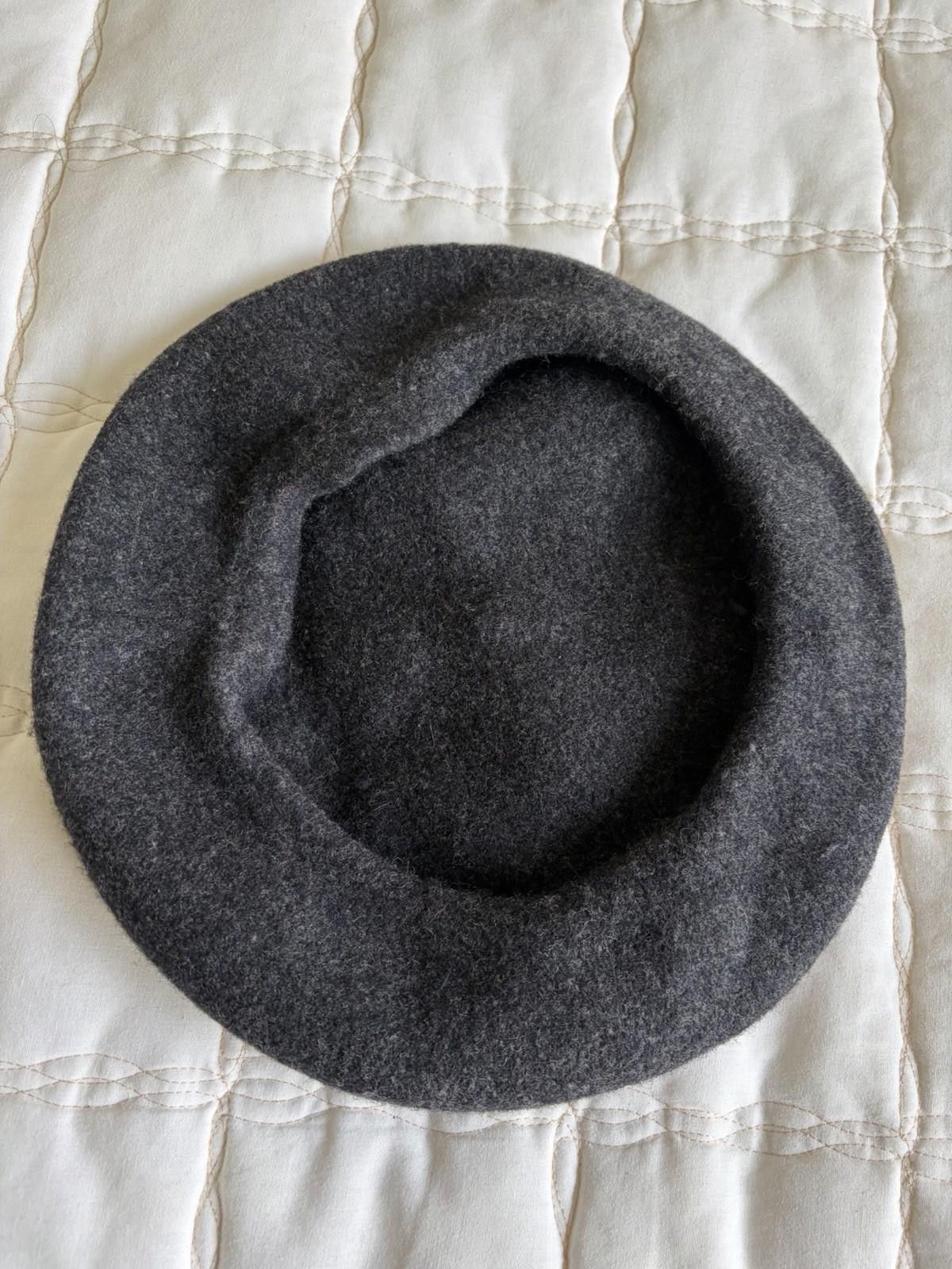 Nordstrom Nordstrom 100% Wool / laine beret solid black Size ONE SIZE - 2 Thumbnail