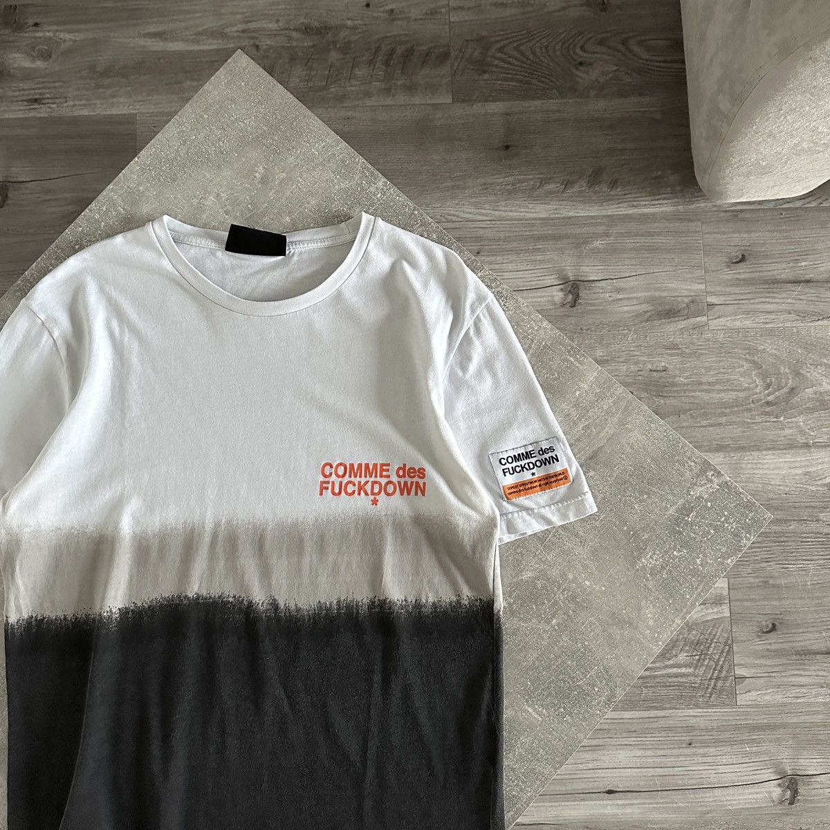 Comme Des Fuck Down Washed Comme des Fuckdown stripes tee Italy hype og yk cdf Size US M / EU 48-50 / 2 - 2 Thumbnail