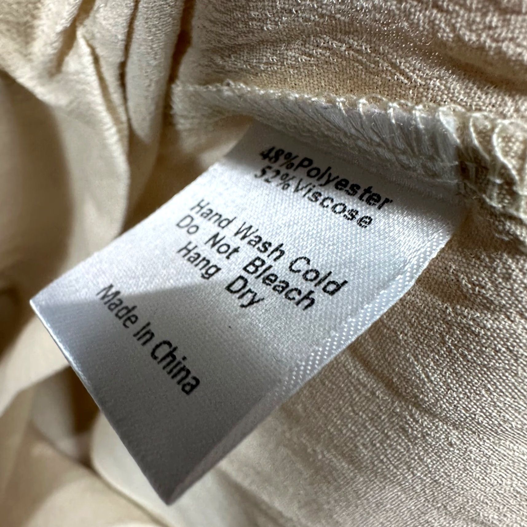 Vintage Mod Ref Womens Cropped Knot Tie Top Shirt Short Sleeve Beige S Cropped Blouse/Top Womens XS-Size? (rearrangement) Size S / US 4 / IT 40 - 6 Thumbnail