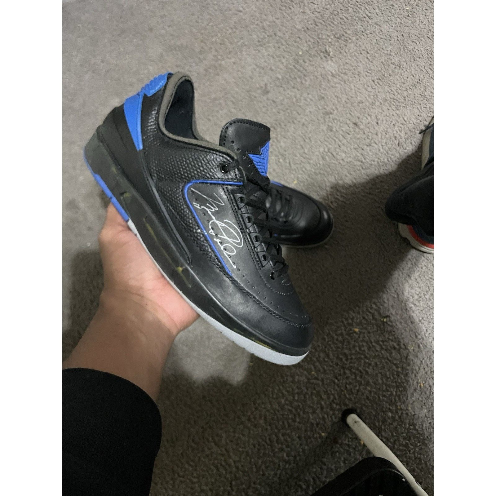 Jordan Brand Size 9.5M -Off-White x Air Jordan 2 Retro SP Low Black Royal Size US 9.5 / EU 42-43 - 1 Thumbnail
