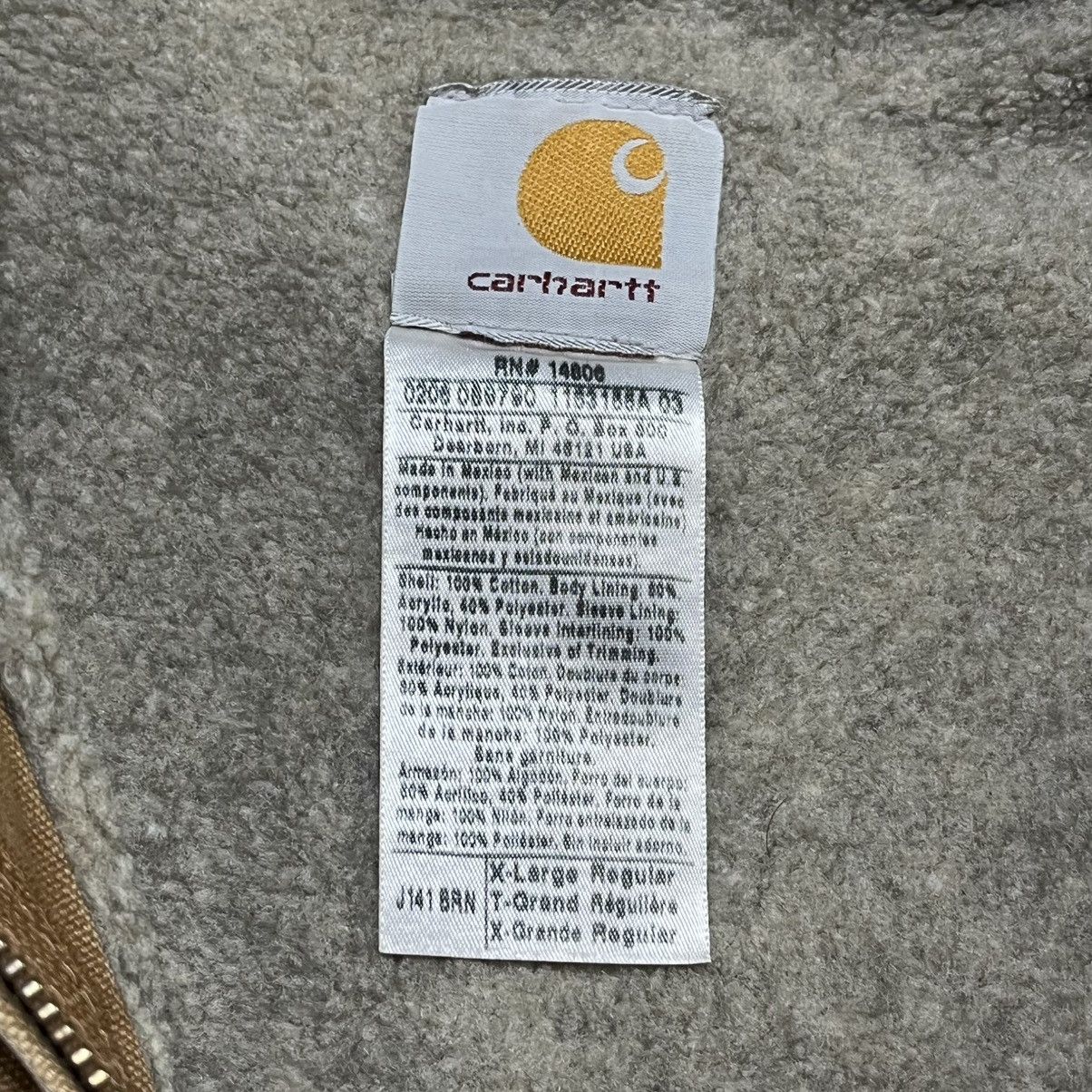 Carhartt VINTAGE FLEECE LINED HOODED CARHARTT CANVAS JACKET TAN XL Size US XL / EU 56 / 4 - 7 Thumbnail