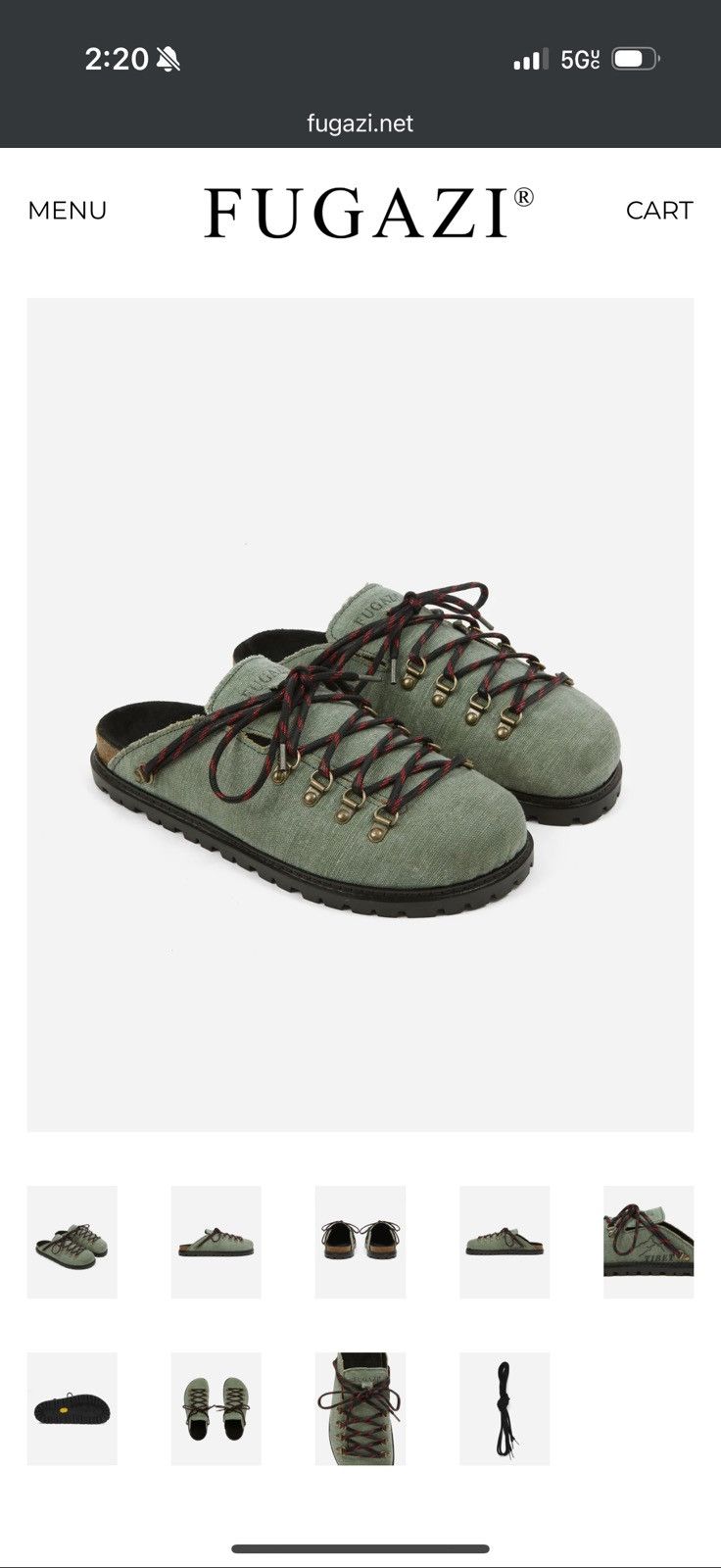Fugazi Fugazi Tibet Olive canvas Size US 13 / EU 46 - 1 Thumbnail