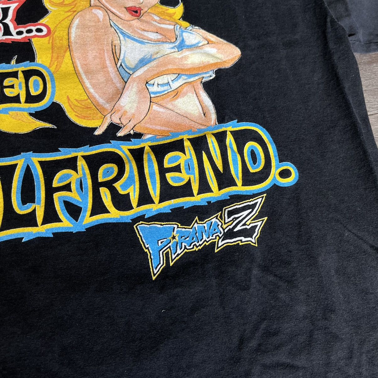 Vintage Vintage 2000s Piranaz Racing For My Next Trick Graphic Tee Size US L / EU 52-54 / 3 - 7 Thumbnail