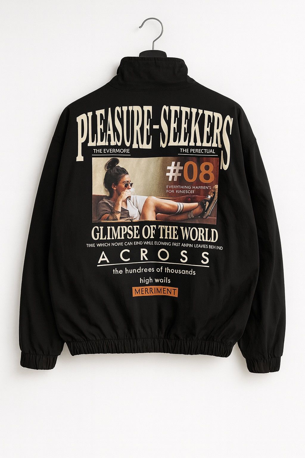 In The Attic A.T.C Pleasure-Seekers Graphic Zip Jacket Black Streetwear Size US L / EU 52-54 / 3 - 1 Thumbnail