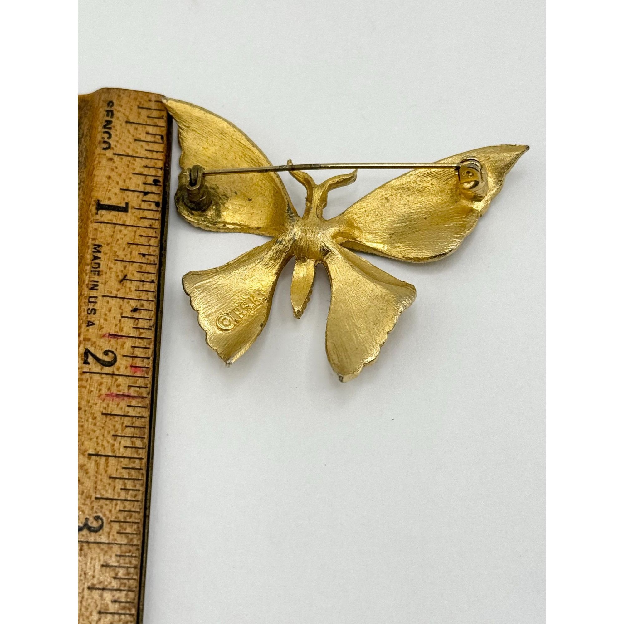 Vintage Vintage BSK Butterfly brooch pin Size ONE SIZE - 4 Thumbnail