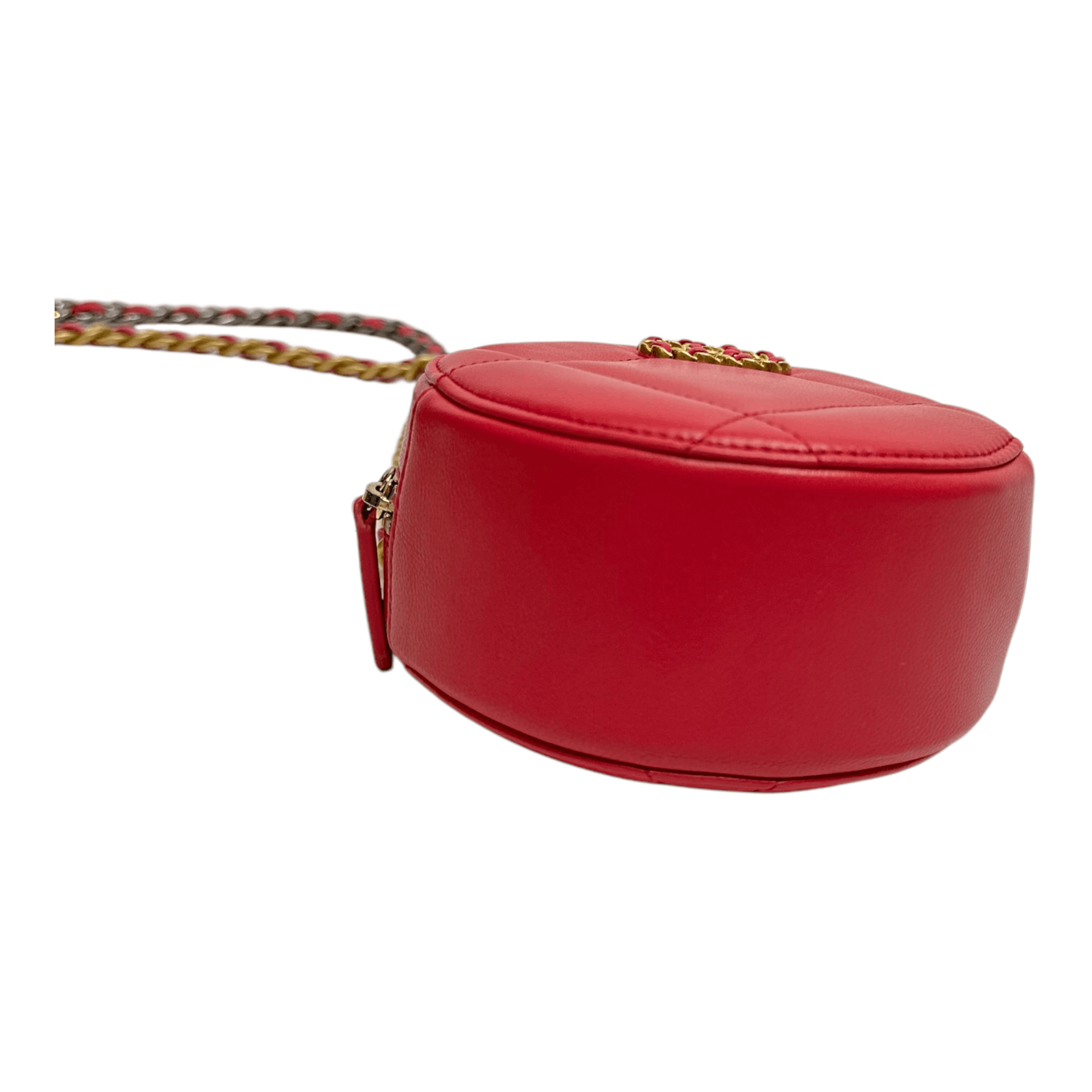 Chanel Chanel Pink Lambskin 19 Round Clutch With Chain Size ONE SIZE - 5 Thumbnail
