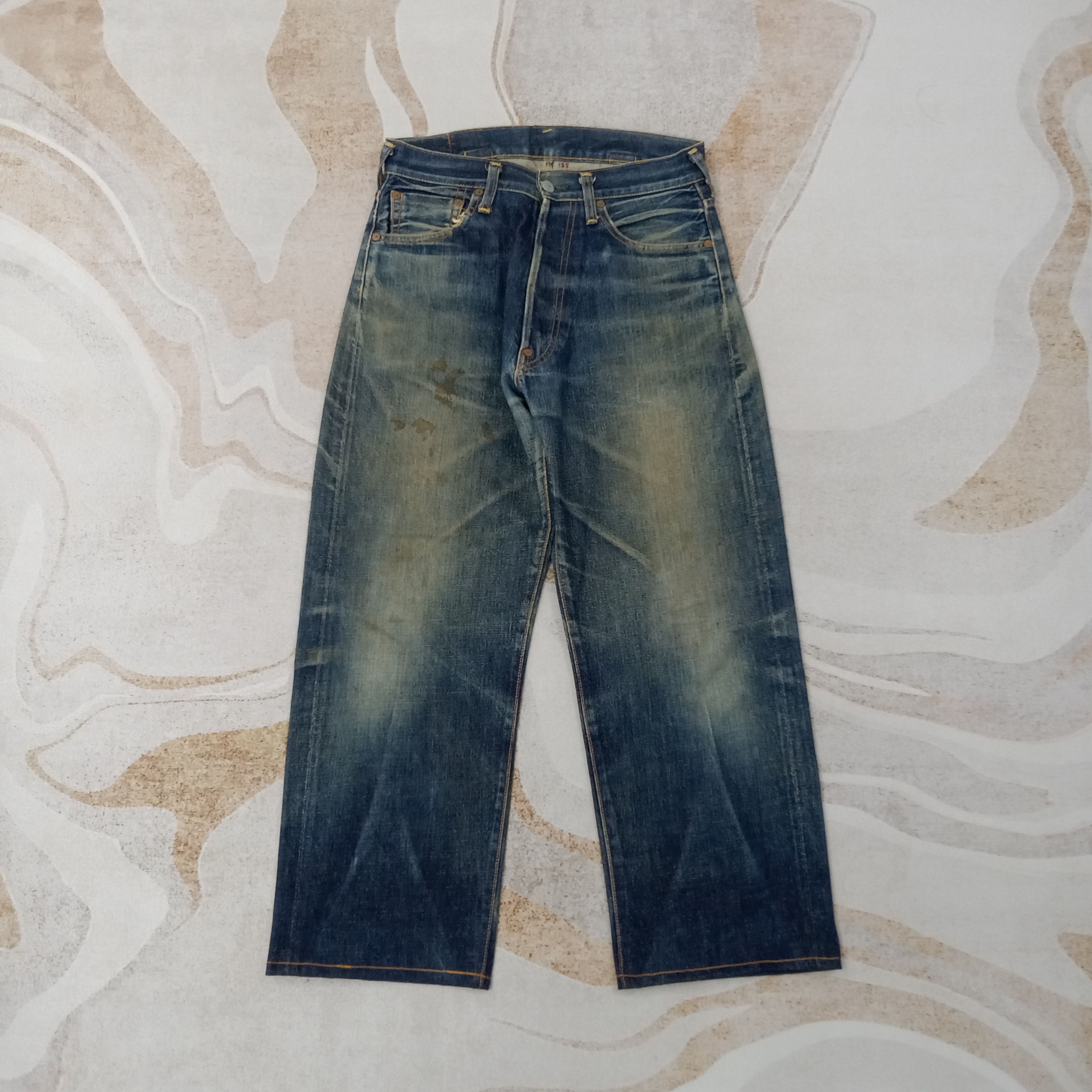Evisu Evis Selvedge Japanese Daicock Custom Denim Jeans C258N21 Size US 29 - 7 Thumbnail