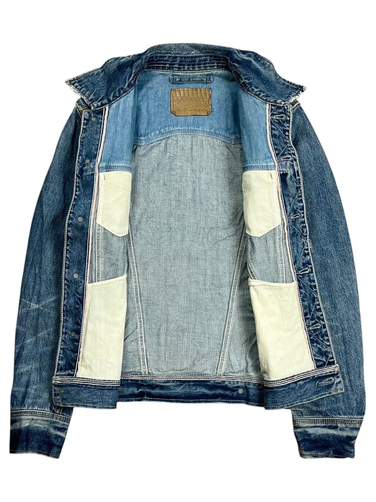 If Six Was Nine 2000s GOA - Apocalypse Style Crash Denim Jacket Size US M / EU 48-50 / 2 - 4 Thumbnail
