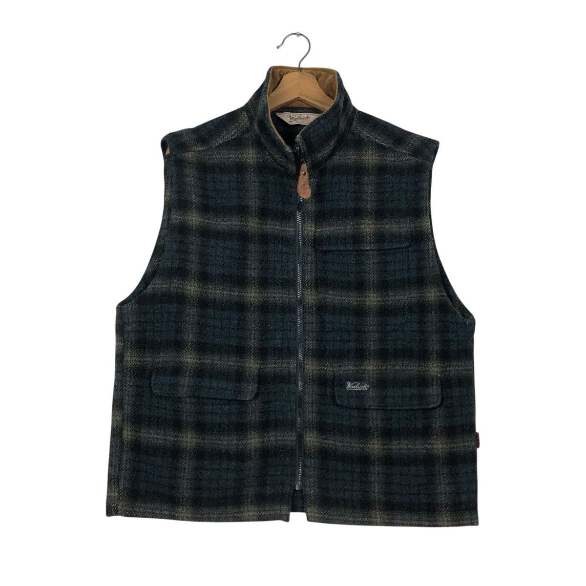 Japanese Brand 🔥VINTAGE WOOL VEST JACKET WOOLRICH TARTAN DESIGN CHECK Size US M / EU 48-50 / 2 - 3 Thumbnail