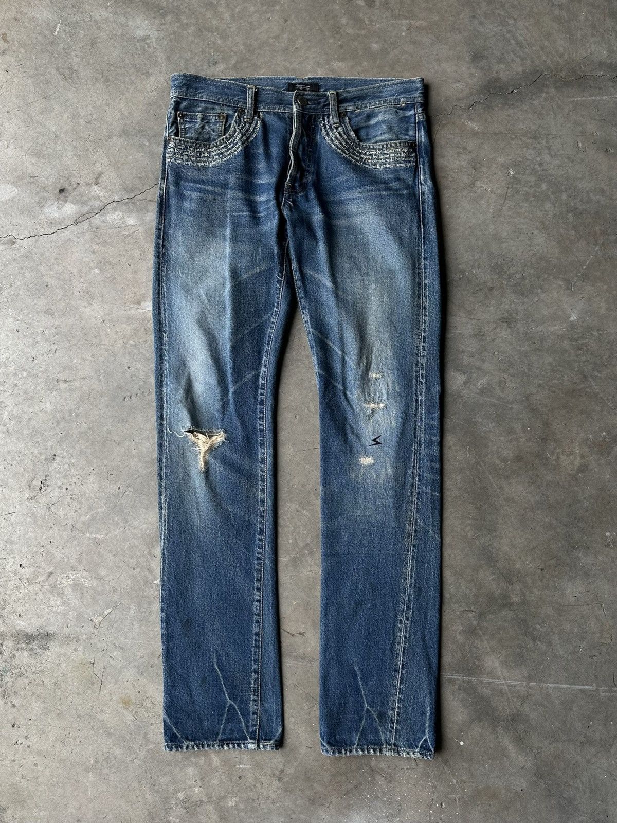 image of Undercover S/s09 Neoboy Denim in Blue, Men's (Size 30)