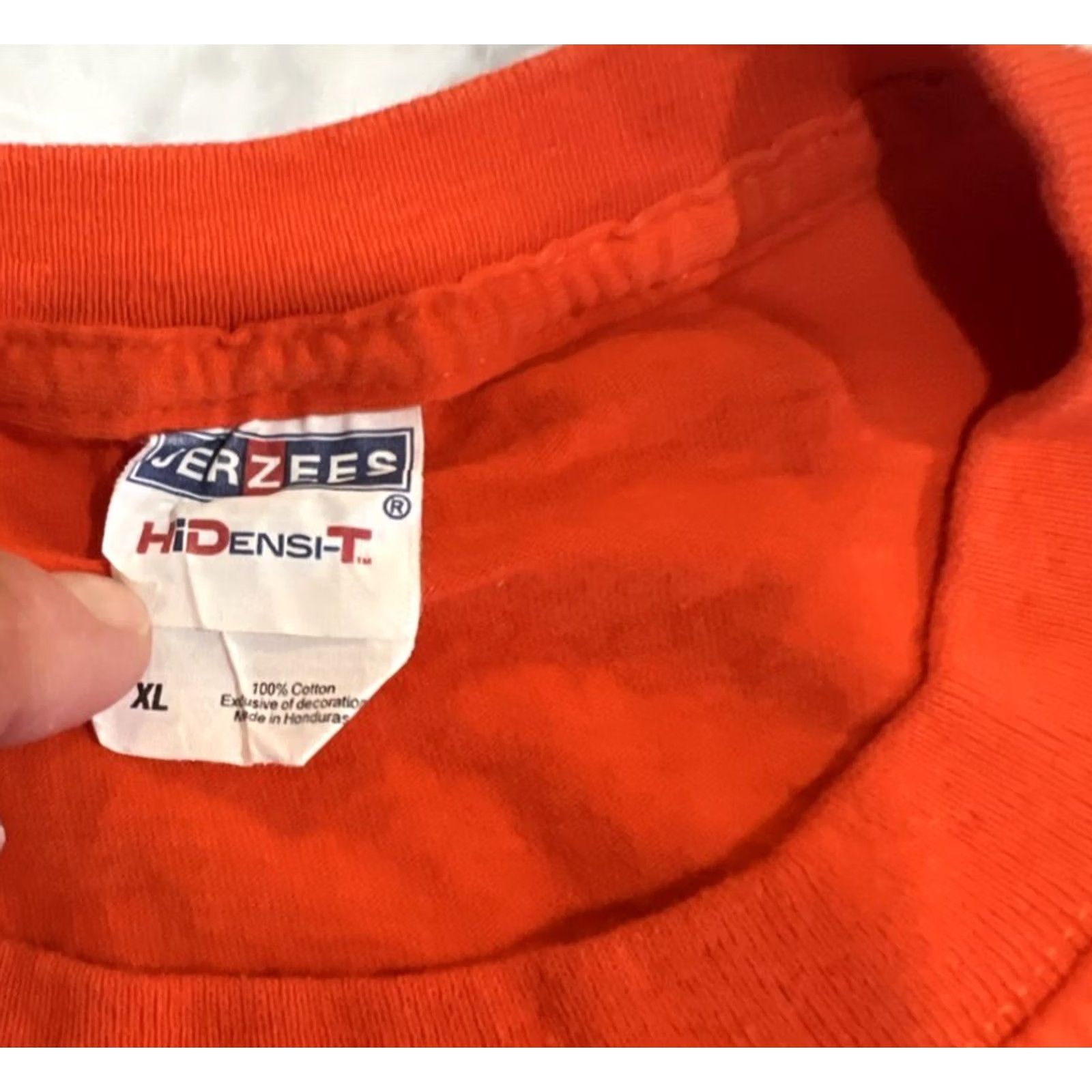 Jerzees Jerzees T Shirt Halloween Graphic Print Orange XL Men Crew Neck 100% Cotton Funny Trick Treat Vest? Size US XL / EU 56 / 4 - 4 Thumbnail