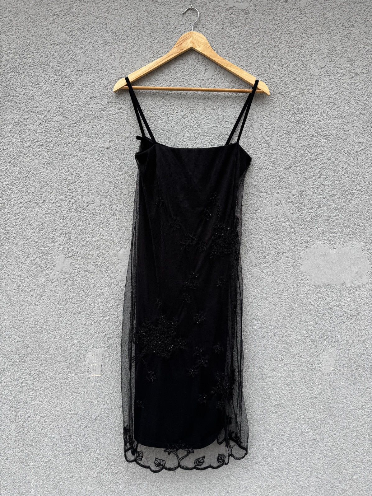Max Mara 90s Max Mara Embellished see through Elegant vintage dress Size L / US 10 / IT 46 - 4 Thumbnail