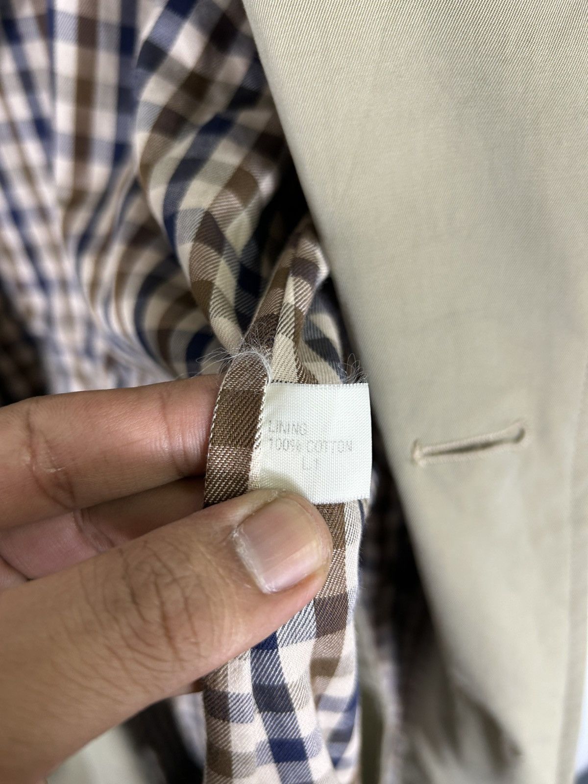 Aquascutum ⚡️Vintage Aquascutum London Double Breast Trench Long Coat Size US M / EU 48-50 / 2 - 15 Thumbnail
