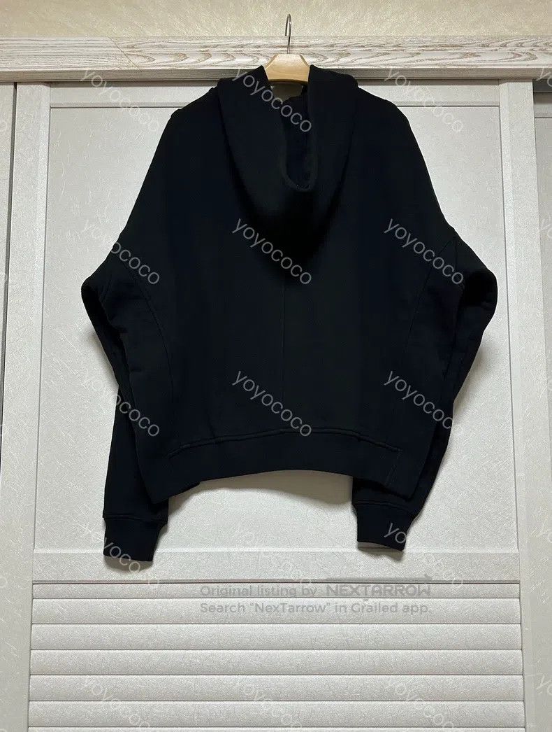 Fear of God Fear of God Dark black slit hoodie sweatshirt Size US M / EU 48-50 / 2 - 3 Thumbnail