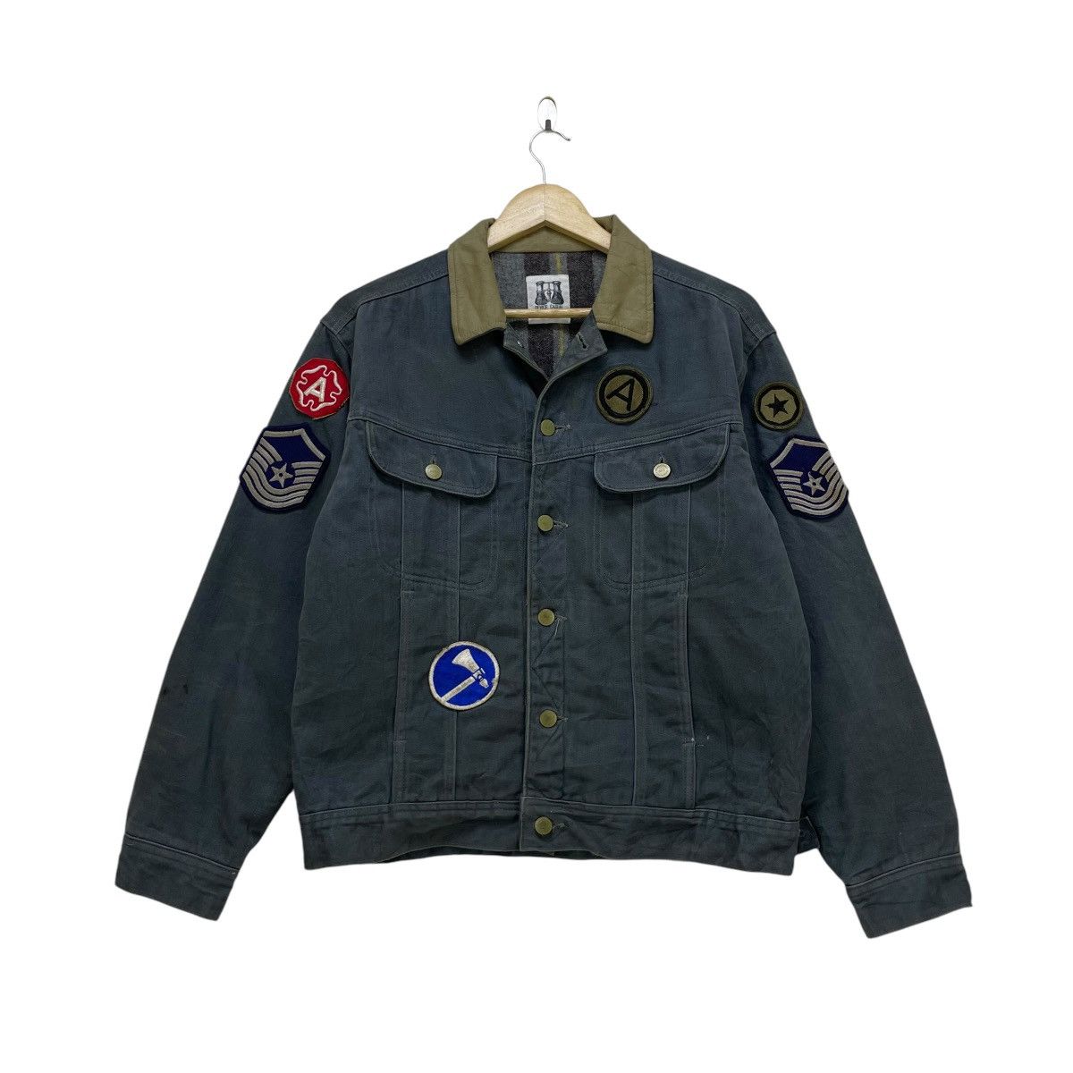 GAS × Japanese Brand × Vintage 💥Vintage Japanese Brand Gaz Trucker Lining Jacket Size US M / EU 48-50 / 2 - 2 Thumbnail