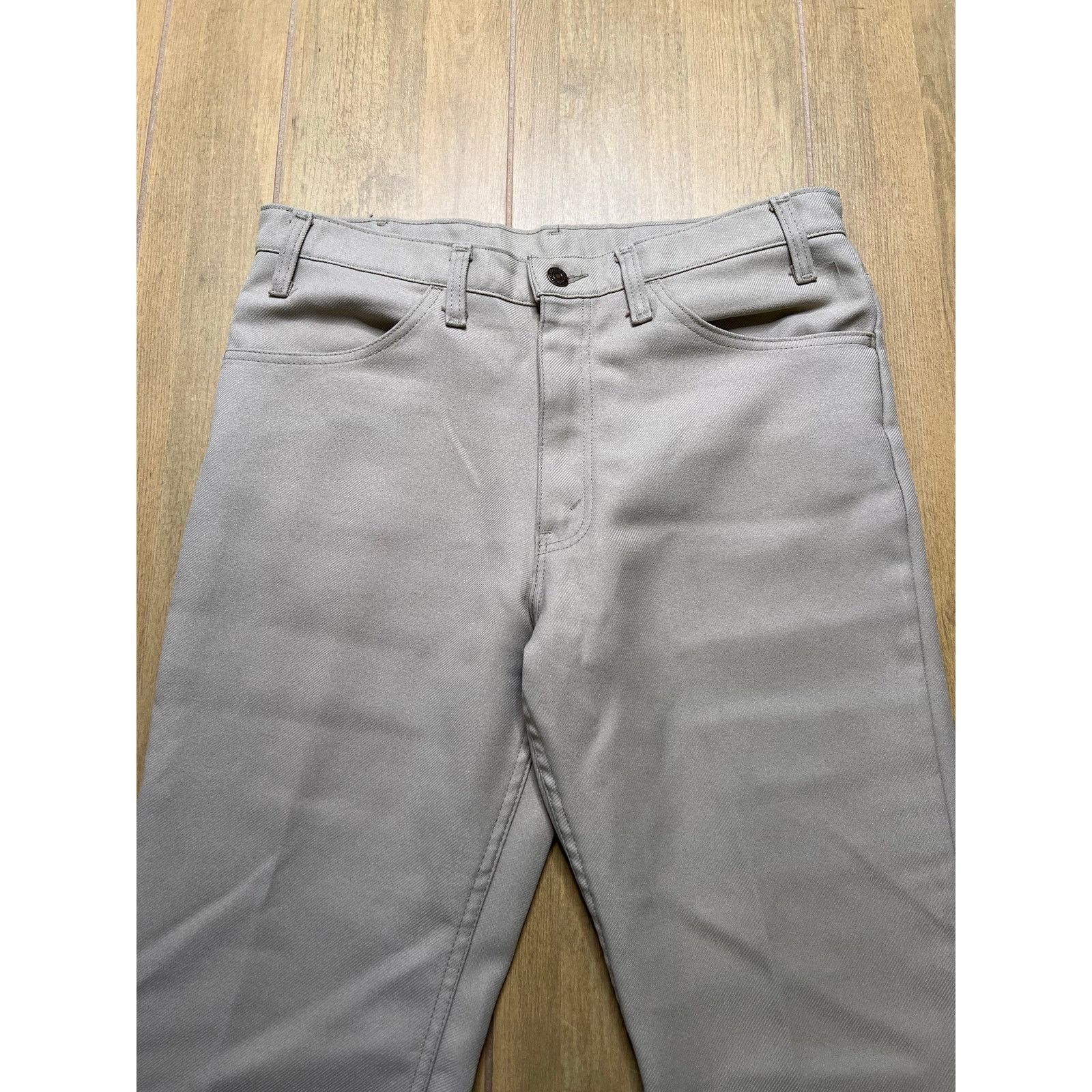 Levi's Vintage Levi’s Action Slacks Pants USA 34x28 Beige Scovill Size US 34 / EU 50 - 2 Thumbnail