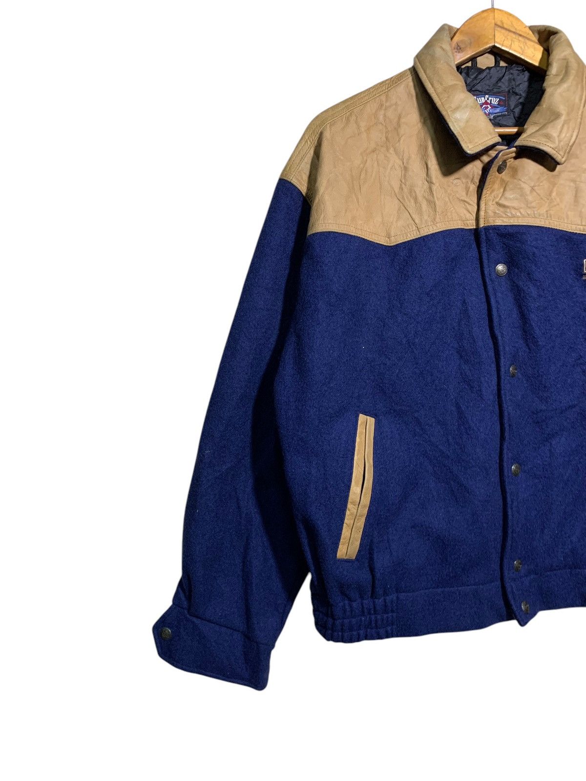 Vintage 🔥VTG SUN CRUZ LEATHER /WOOL BOMBER JACKETS Size US L / EU 52-54 / 3 - 2 Thumbnail