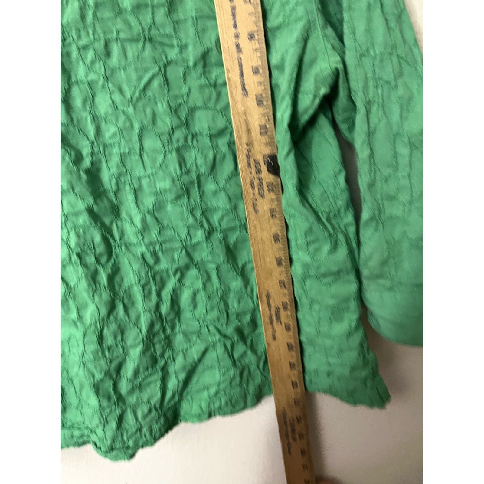 Vintage Chico's Womens Shirt Button-Up 3/4 Sleeve Embroidered Spring Green Size 1 Size XS / US 0-2 / IT 36-38 - 4 Thumbnail