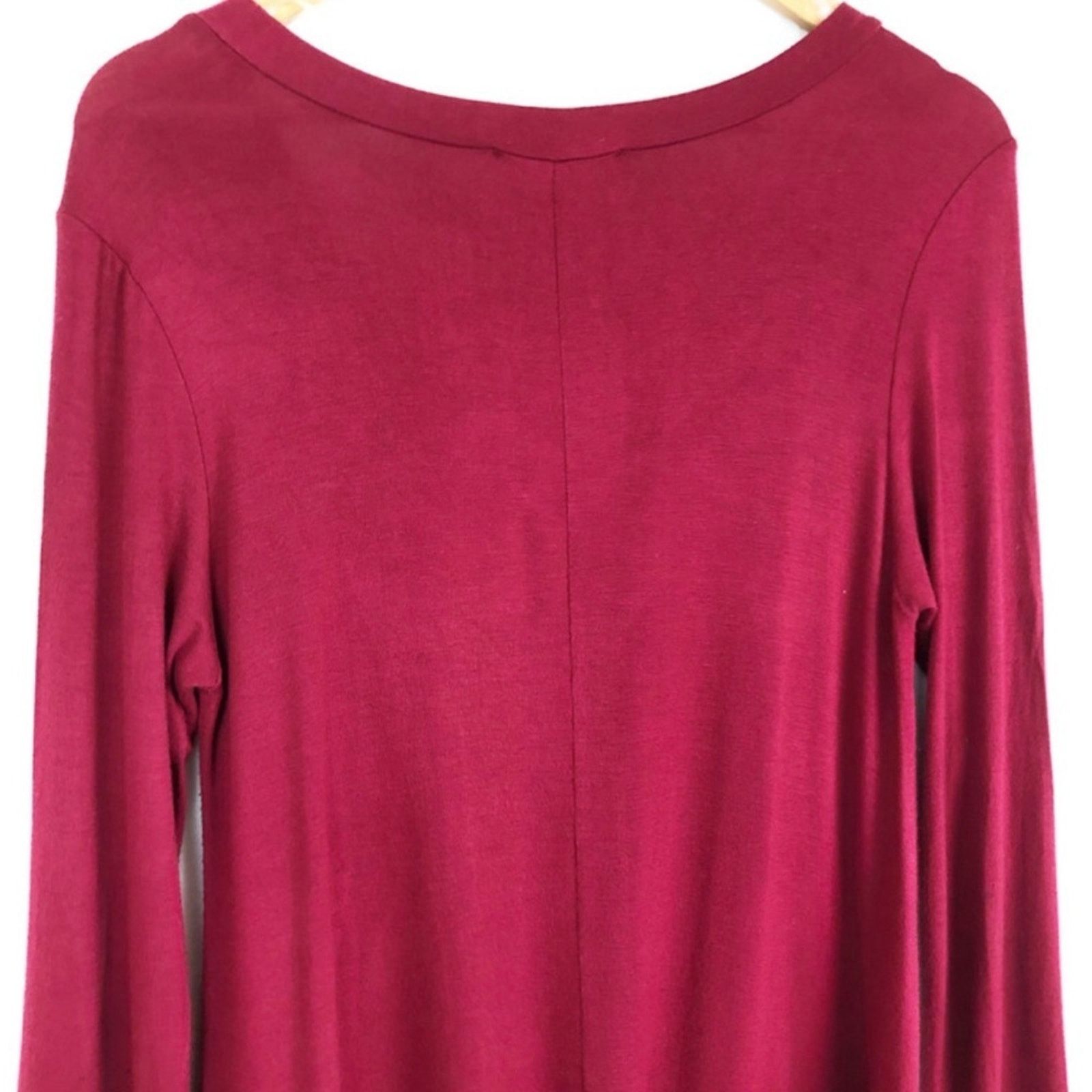 Other Entro Women’s Long Sleeve Casual Long V-Neck Shirt Blouse Size S / US 4 / IT 40 - 14 Thumbnail