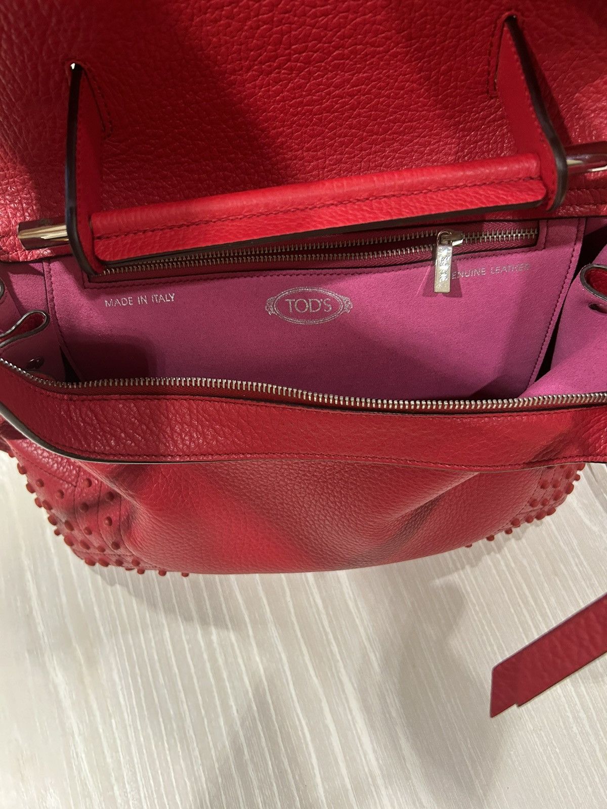 Tod's Tod's Studded Convertible Wave Bag Leather Size ONE SIZE - 3 Thumbnail