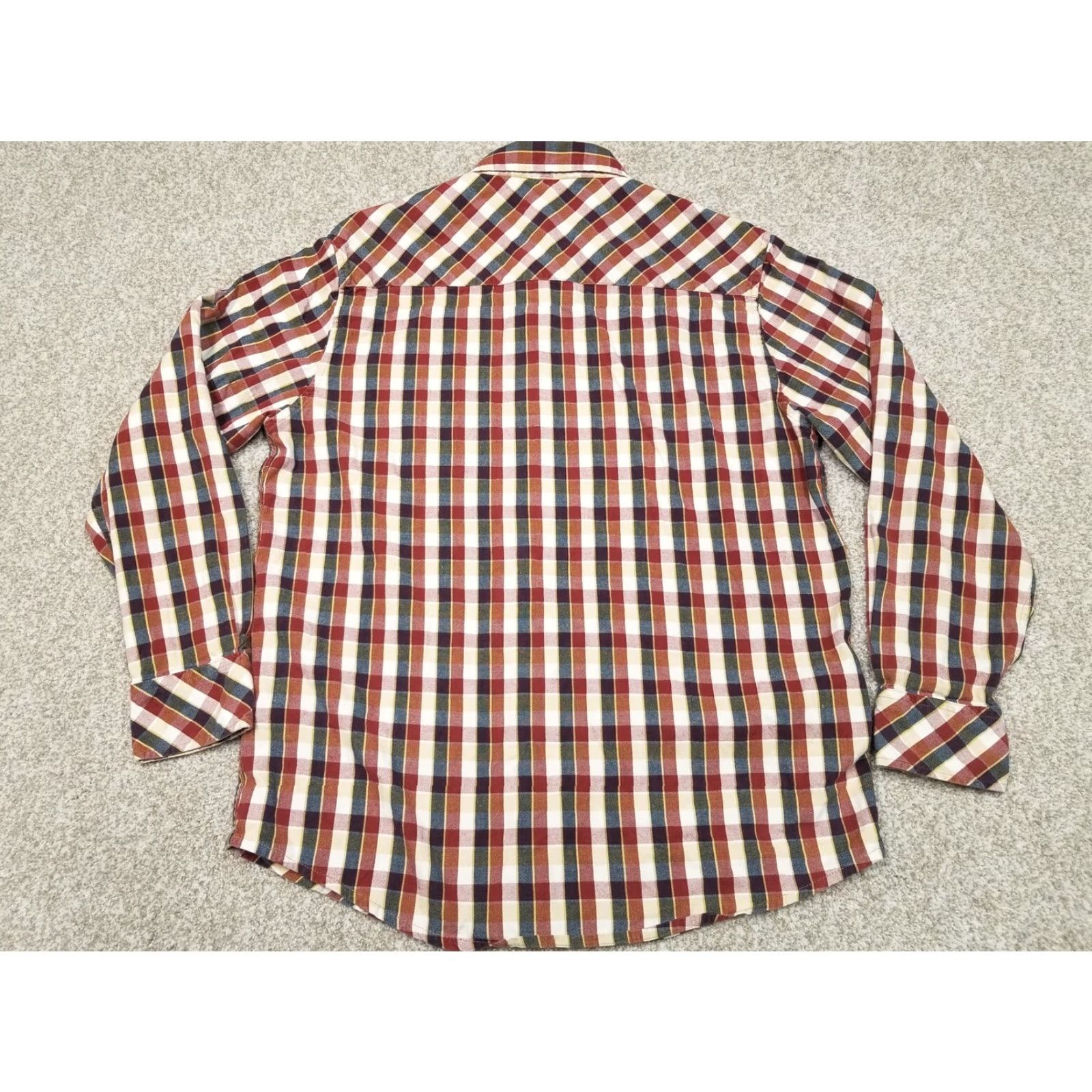 Vintage VINTAGE HornyToad Shirt Mens 2XL Blue Red Plaid 100% Organic Cotton Long Sleeve Button-Up Classic Outdoor Casual Mens Size US XXL / EU 58 / 5 - 7 Thumbnail