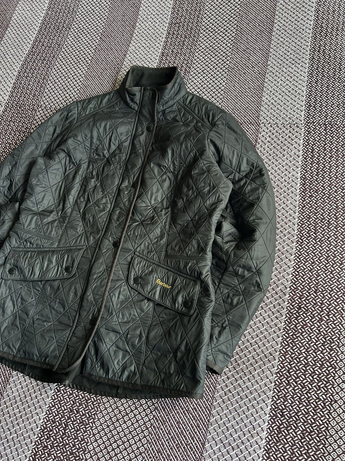 Barbour Vintage Barbour Cavarly Quilted Jacket Mens Solid Style UK16 Size US L / EU 52-54 / 3 - 2 Thumbnail