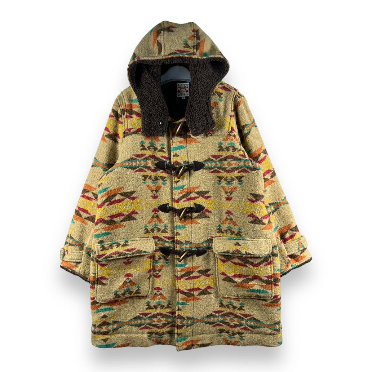 Japanese Brand × Native 🔥 Titicaca chimayo aztec native navajo design duffle long Size US L / EU 52-54 / 3 - 1 Thumbnail