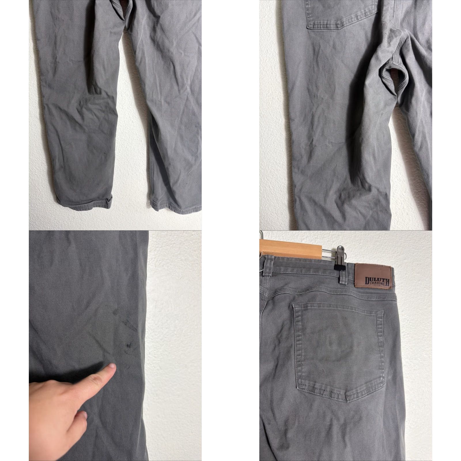 Olive Duluth Flex Fire Hose Pants Olive Green Mens 40x30 Stains Size US 40 / EU 56 - 9 Thumbnail