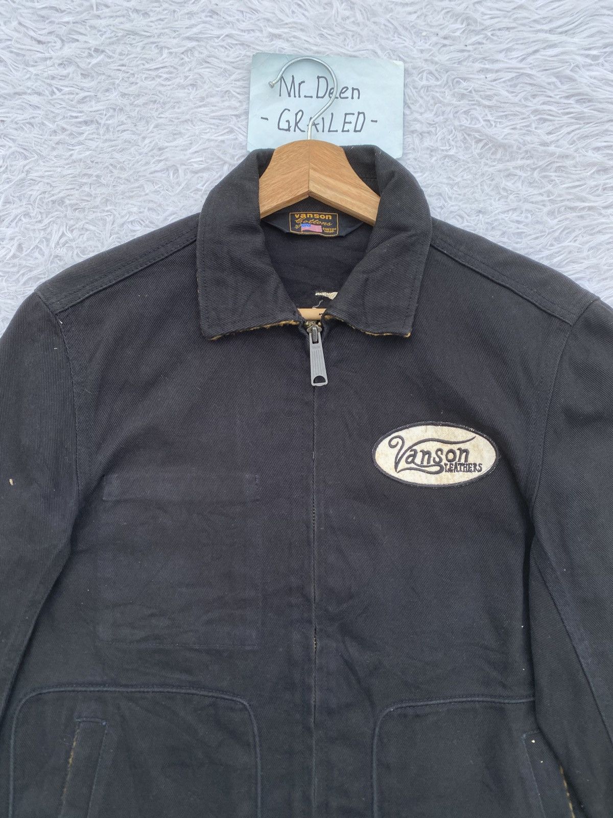 Japanese Brand Rare Vintage 90s Vanson Leather Cotton Jacket Size US M / EU 48-50 / 2 - 14 Thumbnail