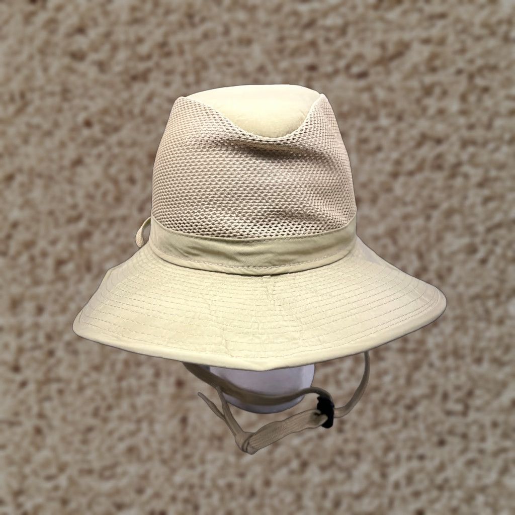 Vintage VINTAGE Henschel Sun Bucket Hat Unisex Adults Small Beige Cotton Blend Summer Outdoor Travel Casual Size ONE SIZE - 1 Thumbnail