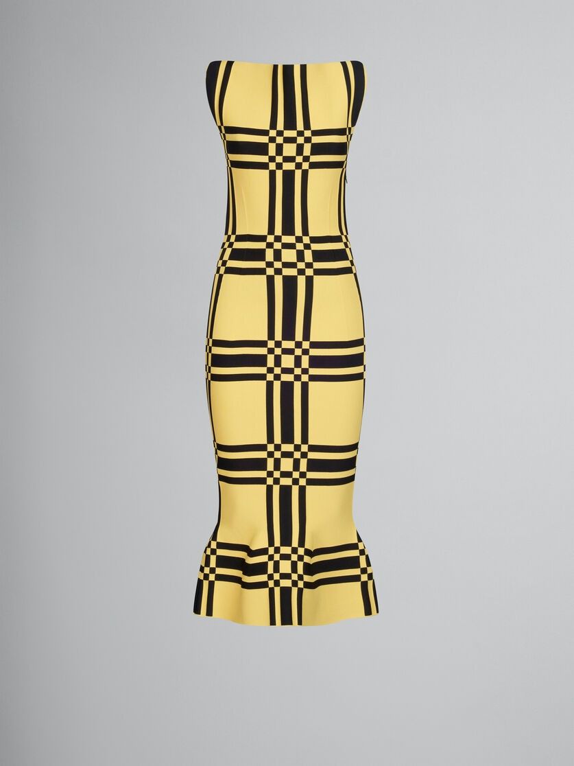 Marni o1w1db10824 Sheath Dress in Yellow Size XS / US 0-2 / IT 36-38 - 1 Thumbnail