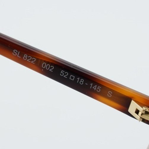 Saint Laurent Paris Saint Laurent SL822 002 Sunglasses Havana Cat Eye Frame Size ONE SIZE - 10 Thumbnail