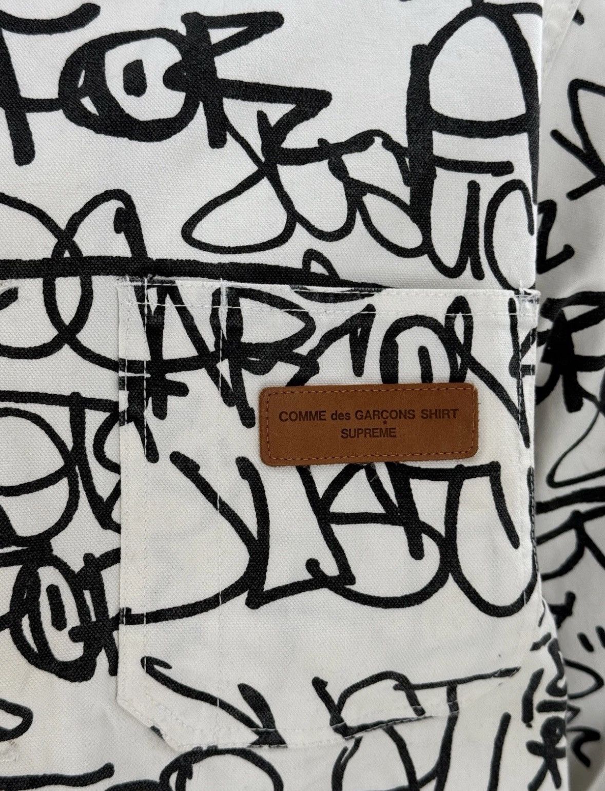 Comme des Garcons SHIRT × Supreme Supreme Comme des Garcons Canvas Chore Coat Mens L Stained Size US L / EU 52-54 / 3 - 4 Thumbnail