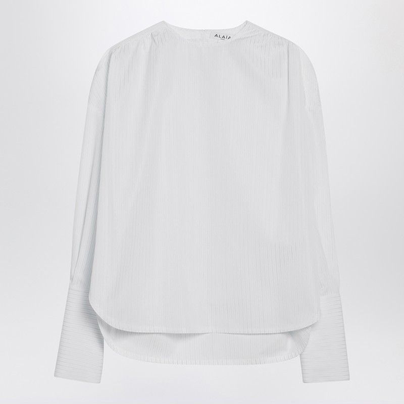 Alaia Alaia Poplin Blouse With Ruffles Size M / US 6-8 / IT 42-44 - 1 Thumbnail