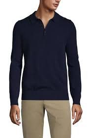 Lands' End Lands’ End 100% Cashmere Polo Sweater Size US M / EU 48-50 / 2 - 1 Thumbnail