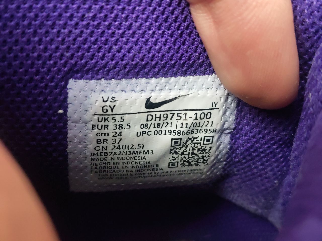 Nike Nike Dunk High Electro Purple Leather Shoes Sneaker Vintage Size US 8 / IT 38 - 21 Thumbnail