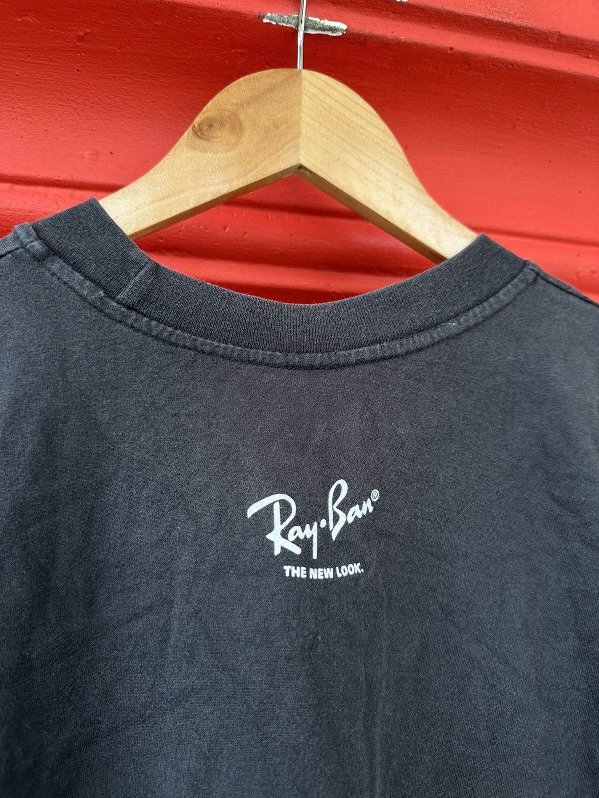 RayBan Vintage 90s Ray Ban Photo Promo Tee Size US L / EU 52-54 / 3 - 4 Thumbnail