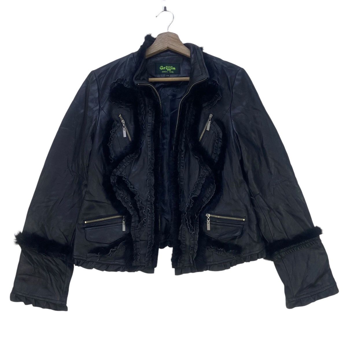 Griffin Griffin Sheepskin Leather Fur Lapin Jacket Size S / US 4 / IT 40 - 2 Thumbnail