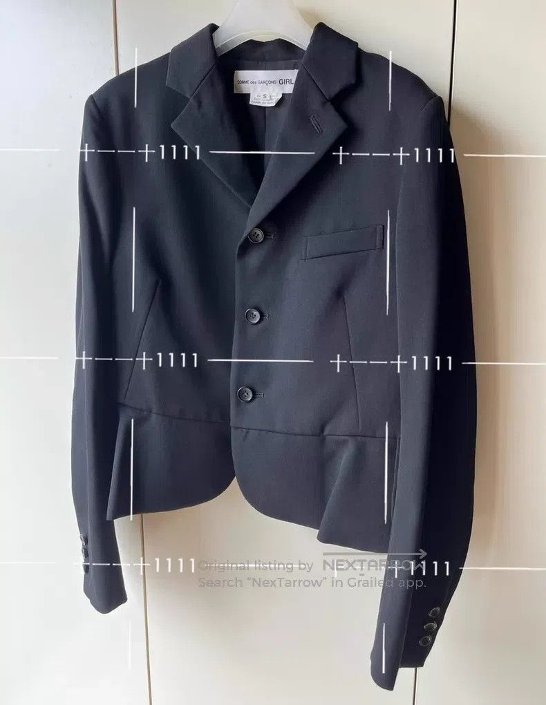 Comme des Garcons Comme des Garcons Lace petal flounce wool blazer Size S / US 4 / IT 40 - 3 Thumbnail